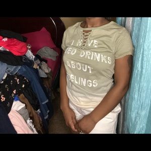 I have mixed drinks about feelings shirt